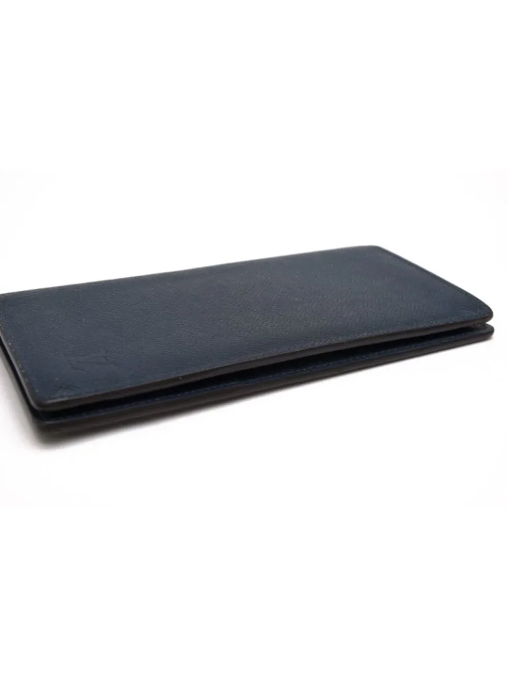 Louis Vuitton Wallet Leather Navy Taiga Portefeuille Long Billfold No Coin